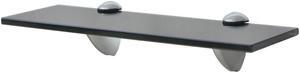 vidaXL Floating Shelf Glass 11.8"x3.9" Wall Hanging Mounted Displaying Shelf