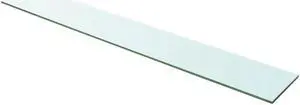 vidaXL Shelf Panel Glass Clear 39.4"x5.9" Glass Sheet Plate Display Shelving