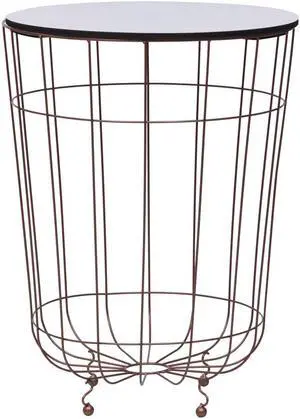 vidaXL Coffee Table Round End Table Living Room Side Table Gold 15.7 Inch