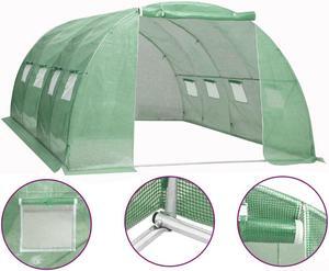 vidaXL Greenhouse Outdoor Grow House Green House for Plant Growing Gardening