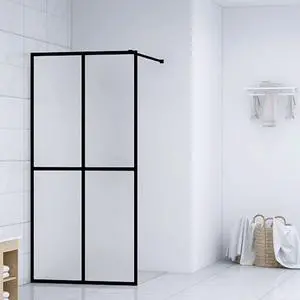 vidaXL Walk-in Shower Enclosure Wall Panel Shower Screen Frosted Tempered Glass vidaXL Walk-in Shower Enclosure Wall Panel Shower Screen Frosted Tempered Glass