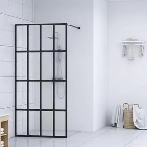 vidaXL Walk-in Shower Enclosure Bathroom Wall Panel Shower Screen Tempered Glass