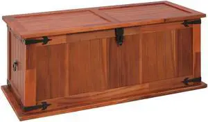 vidaXL Solid Acacia Wood Storage Chest 35.4" Storage Box Truck Wooden Cabinet