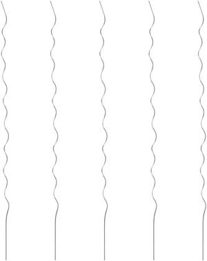 vidaXL Spiral Plant Support Plant Support Sticks Spiral 5 Pcs Galvanized Steel vidaXL Spiral Plant Support Plant Support Sticks Spiral 5 Pcs Galvanized Steel