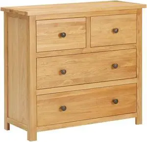 vidaXL Solid Oak Wood Chest of Drawers Sideboard Drawer Side Storage Cabinet vidaXL Solid Oak Wood Chest of Drawers Sideboard Drawer Side Storage Cabinet