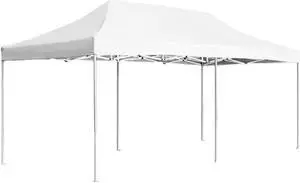vidaXL Professional Folding Party Tent Aluminum 19.7' White Pop Up Canopy