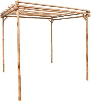 vidaXL Pergola Bamboo Outdoor Garden Patio Arbor Carport Planter Entranceway vidaXL Pergola Bamboo Outdoor Garden Patio Arbor Carport Planter Entranceway