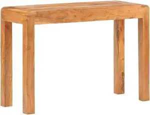 vidaXL Console Table 43.3"x15.7"x29.9" Solid Acacia Wood in Honey Finish