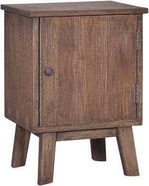 vidaXL Bedside Cabinet 15.7"x11.8"x20.9" Solid Teak Wood