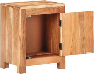 vidaXL Bedside Cabinet 15.7"x11.8"x19.7" Solid Acacia Wood