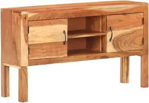vidaXL Sideboard 45.7"x11.8"x26" Solid Acacia Wood
