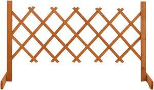 vidaXL Trellis Fence Garden Trellis Lattice Orange 47.2"x23.6" Solid Firwood