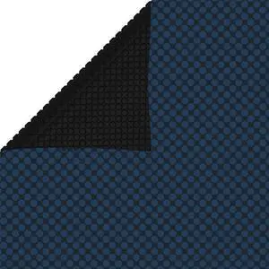vidaXL Floating PE Solar Pool Film 288.2"x144.1" Black and Blue Pool Cover