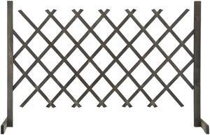 vidaXL Trellis Fence Garden Trellis Lattice Gray 47.2"x35.4" Solid Firwood