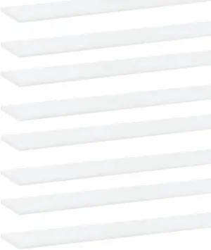 vidaXL Floating Shelves Wall Mounted Shelving Unit 8 Pcs White Engineered Wood