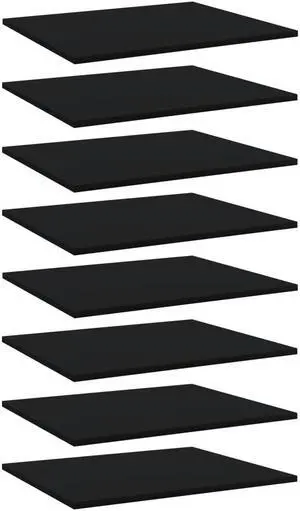 vidaXL Floating Shelf Wall Mounted Bookshelf Board 8 Pcs White Engineered Wood