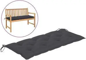 vidaXL Bench Cushion Water Repellent Seat Cushion Anthracite Oxford Fabric