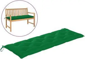 vidaXL Bench Cushion Outdoor Water Repellent Bench Cushion Green Oxford Fabric