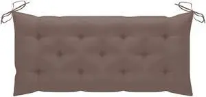 vidaXL Bench Cushion Outdoor Water Repellent Bench Cushion Taupe Oxford Fabric