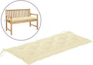 vidaXL Outdoor Cushion Bench Pillow Outdoor Bench Cushion Leaf Pattern Fabric
