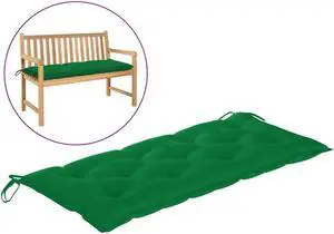 vidaXL Bench Cushion Outdoor Water Repellent Bench Cushion Green Oxford Fabric