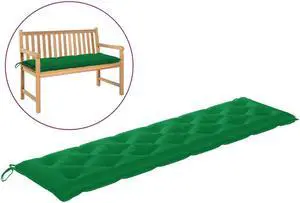 vidaXL Bench Cushion Outdoor Water Repellent Bench Cushion Green Oxford Fabric