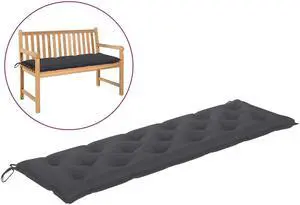 vidaXL Bench Cushion Water Repellent Seat Cushion Anthracite Oxford Fabric