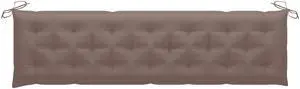 vidaXL Bench Cushion Outdoor Water Repellent Bench Cushion Taupe Oxford Fabric