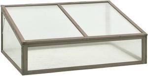 vidaXL Greenhouse Outdoor Grow House Green House for Plant Growing Firwood