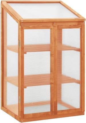 vidaXL Greenhouse Outdoor Grow House Green House for Plant Growing Firwood