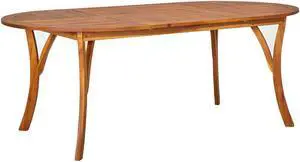 vidaXL Outdoor Dining Table Garden Patio Table for Front Porch Solid Acacia Wood