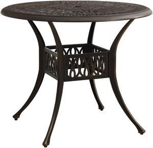 vidaXL Patio Table Outdoor Dining Table Garden Porch Furniture Cast Aluminum