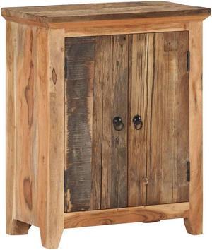 vidaXL Solid Acacia Wood Sideboard Reclaimed Wood Side Storage Door Cabinet