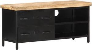 vidaXL TV Stand TV Unit Sideboard TV Console Media Cabinet Rough Mango Wood