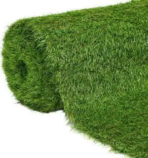 vidaXL Artificial Grass Fake Grass Artificial Turf Carpet 4.9'x32.8'/1.6" Green