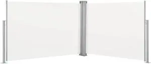 vidaXL Retractable Side Awning Outdoor Folding Privacy Screen Cream 39.4"x393.7" vidaXL Retractable Side Awning Outdoor Folding Privacy Screen Cream 39.4"x393.7"