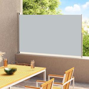 vidaXL Retractable Side Awning Folding Privacy Screen Outdoor Divider Wall Black