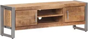 vidaXL TV Stand TV Unit Sideboard TV Console Media Cabinet Rough Mango Wood