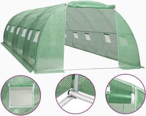 vidaXL Greenhouse Wood 39.4" Cold Frame Green House Garden Warm Mini Planter