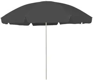 vidaXL Garden Parasol with Aluminium Pole 270x246 cm Black