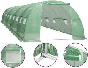 vidaXL Greenhouse Outdoor Grow House Green House for Plant Growing Gardening