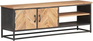 vidaXL TV Stand TV Unit Sideboard TV Console Media Cabinet Solid Acacia Wood