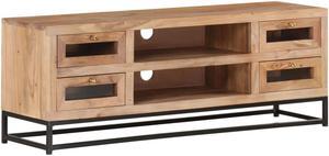 vidaXL TV Stand TV Unit Sideboard TV Console Media Cabinet Rough Mango Wood