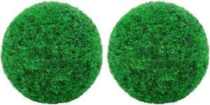 vidaXL 2x Artificial Boxwood Balls 17.7" Artificial Flora Decor Fake Plant