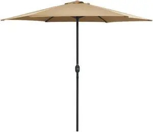 vidaXL Garden Parasol with Pole 210x140 cm Anthracite