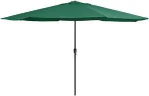 vidaXL Outdoor Umbrella Patio Sunshade Parasol for Garden Backyard Deck Green