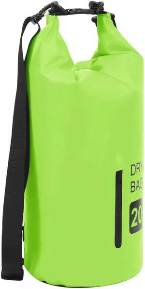 vidaXL Dry Bag Waterproof Backpack Dry Sack Dry Bag with Zipper Green PVC vidaXL Dry Bag Waterproof Backpack Dry Sack Dry Bag with Zipper Green PVC