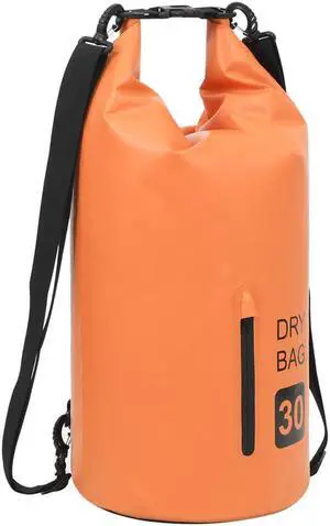 vidaXL Dry Bag Waterproof Backpack Dry Sack Dry Bag with Zipper Orange PVC vidaXL Dry Bag Waterproof Backpack Dry Sack Dry Bag with Zipper Orange PVC