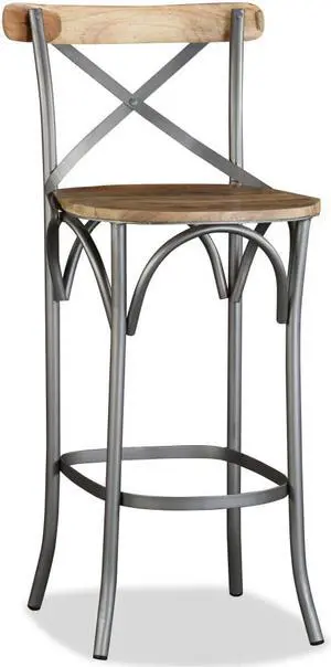 vidaXL Bar Chair Bar Seat Counter Height Stool Island Stool Solid Mango Wood