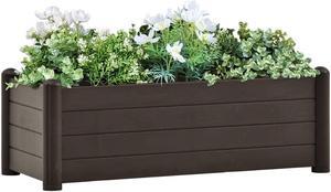 vidaXL Raised Garden Bed 3 Pcs Circular Gabion Raised Bed Galvanized Steel